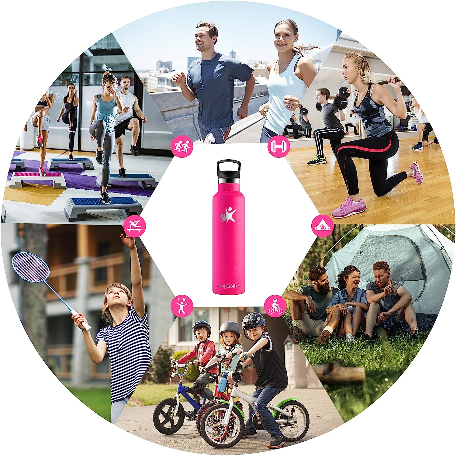 Multifunctionele Waterfles 750 ml - Eco-vriendelijk & Isolerend - Afbeelding 6