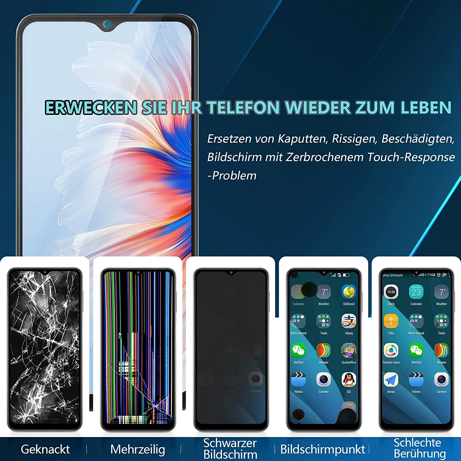 Display geschikt voor Huawei Y7 2019 LCD-scherm - Inclusief Reparatie kit - Afbeelding 7