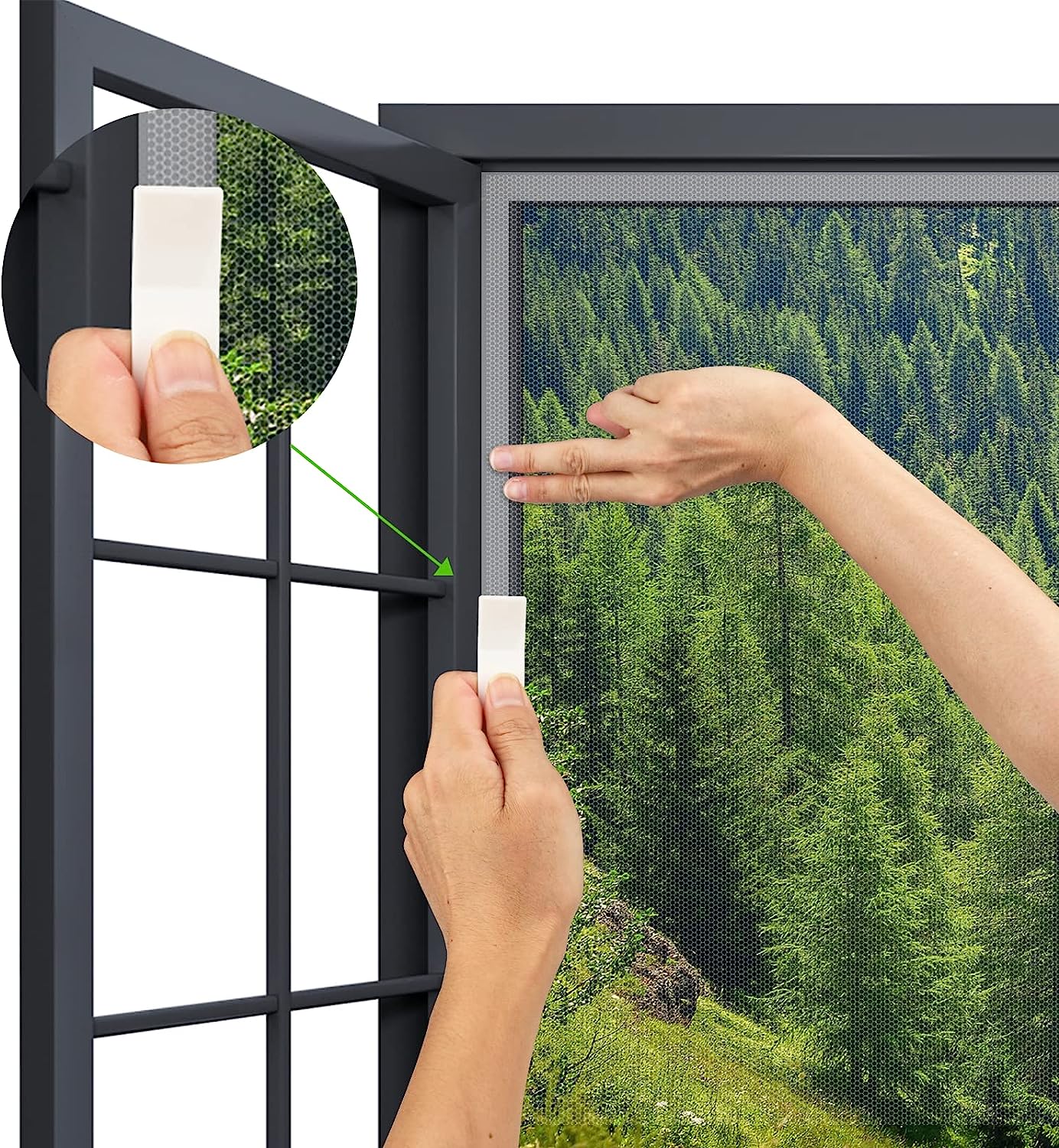 Universele Raamhor - Set van 3 - 130x150 cm - Wit - Afbeelding 8