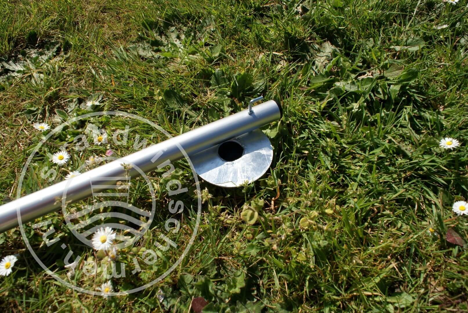 Grondanker 6 stuks van gegalvaniseerd Staal voor Windschermstok - Afbeelding 4