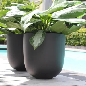 Bloempot Ducos big black voor binnen & buiten