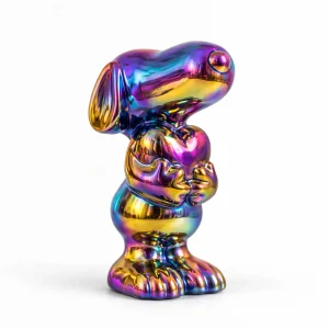 Keramiek Hond met Hart Multicolor – Hoogglans Beeld 20,5 cm