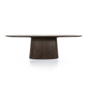 Ovaal Eettafel Aron – mangohout bruin 250x110cm