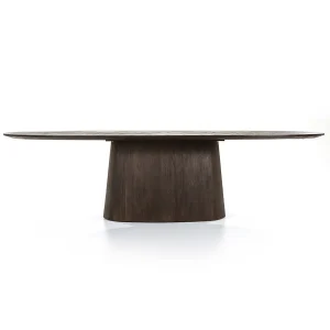 Ovaal Eettafel Aron – mangohout bruin 300x110cm