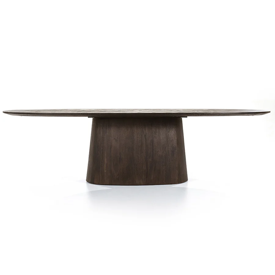 Ovaal Eettafel Aron – mangohout bruin 300x110cm