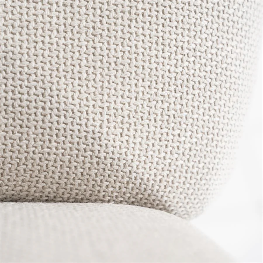 Stoel Paul – polyester & metaal beige linea - Afbeelding 9