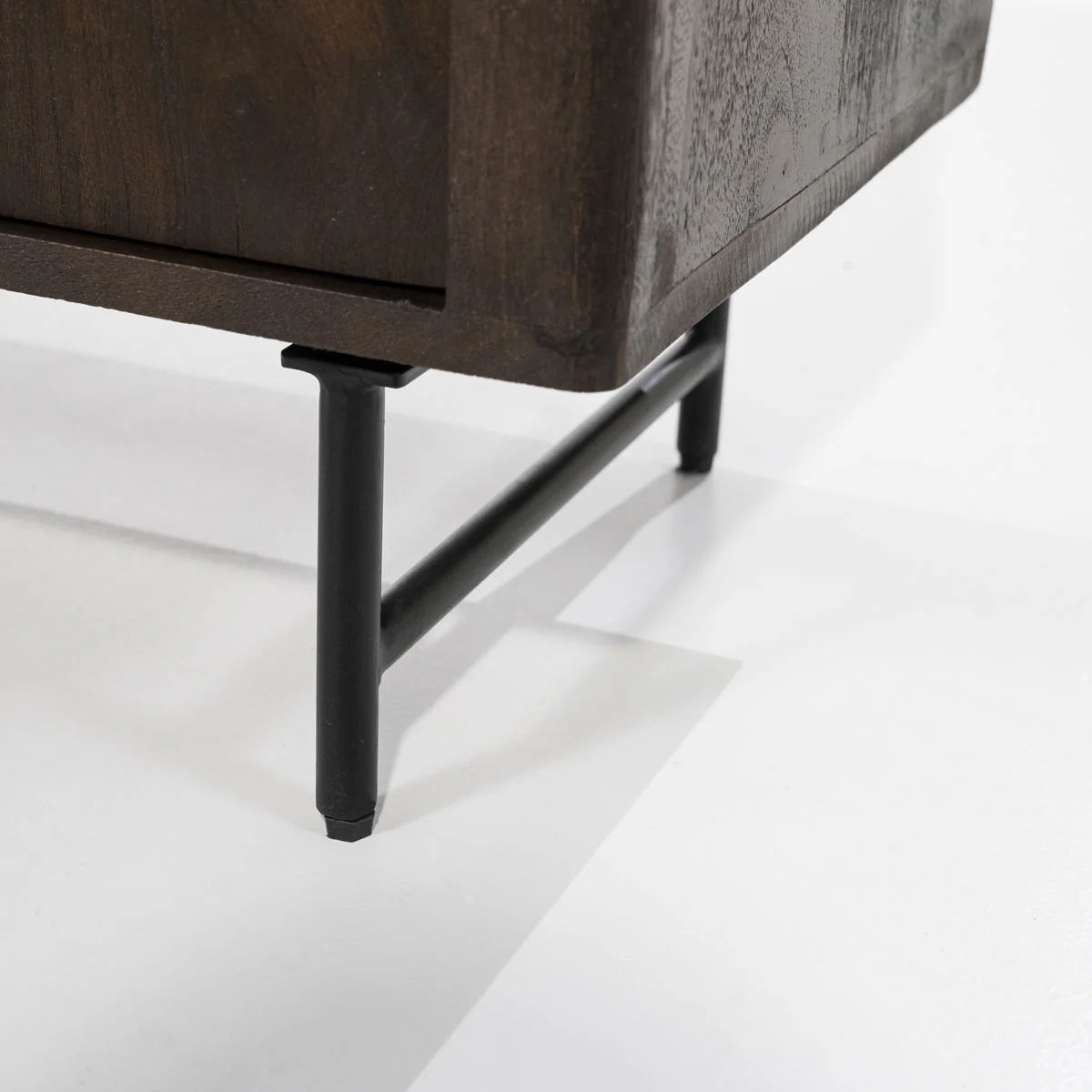 Boekenkast Lio – mangohout & travertin beige groot - Afbeelding 9