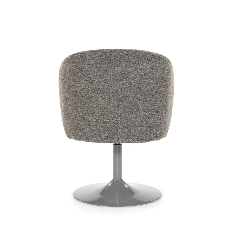 Stoel Ruben – stof & metaal bruin bogda - Afbeelding 6