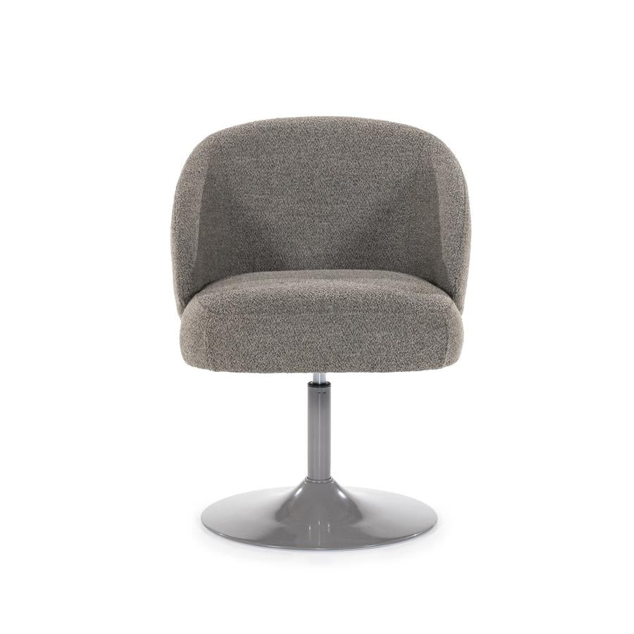 Stoel Ruben – stof & metaal bruin bogda - Afbeelding 7