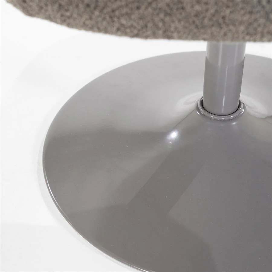 Stoel Ruben – stof & metaal bruin bogda - Afbeelding 9