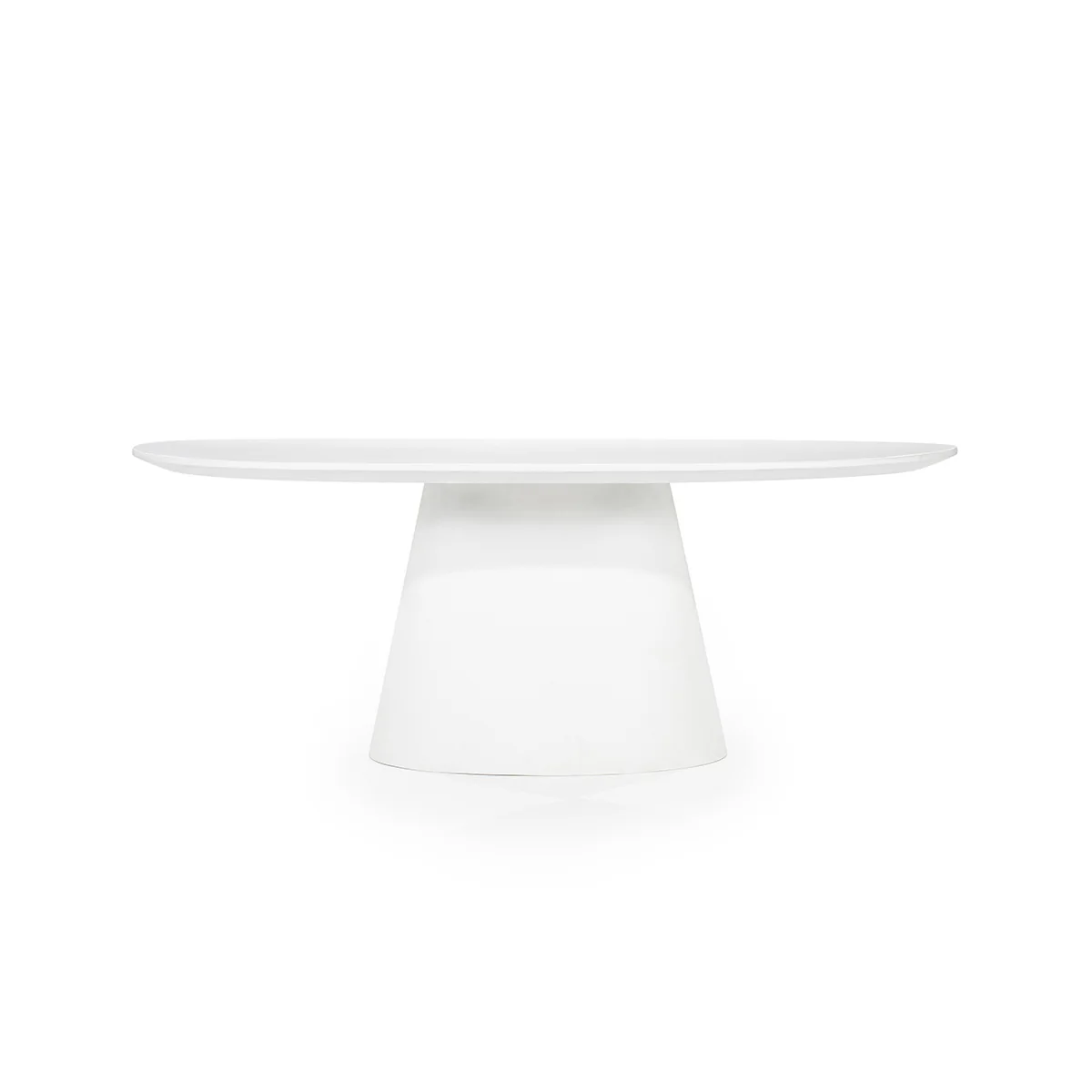 Ovaal Eettafel Elin – magnesium oxide & glasvezel wit 200cm