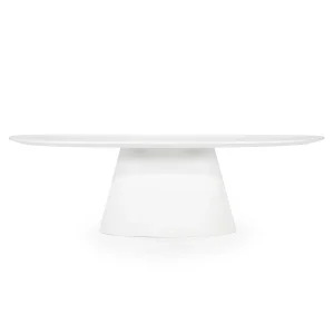 Ovaal Eettafel Elin – magnesium oxide & glasvezel wit 250cm