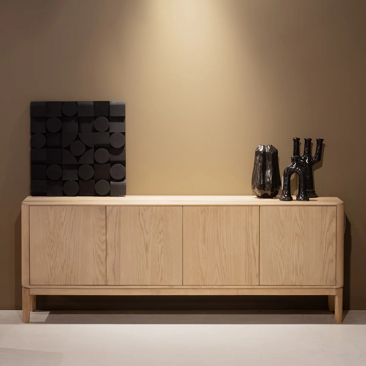 Dressoir Harvey – eikenhout & veneer naturel - Afbeelding 4