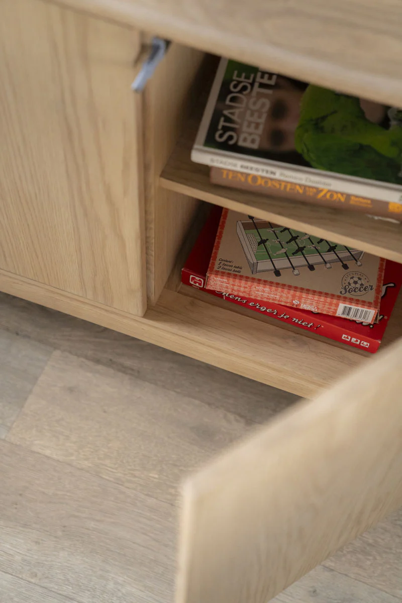 Dressoir Harvey – eikenhout & veneer naturel - Afbeelding 6