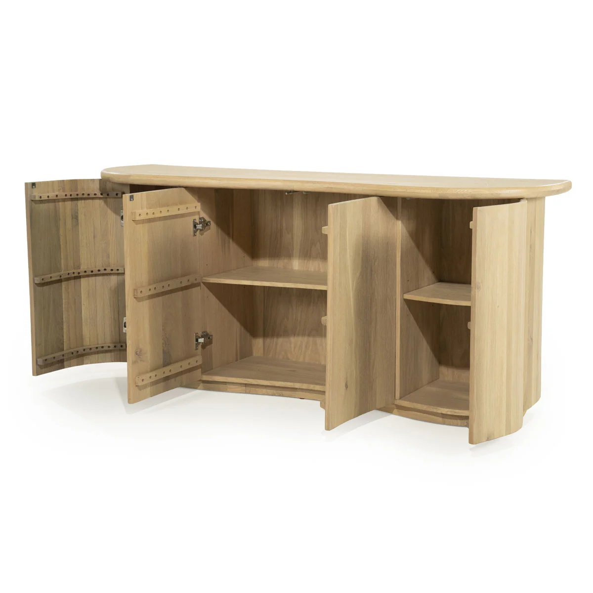 Dressoir Josh – eikenhout & eikenfineer naturel - Afbeelding 9