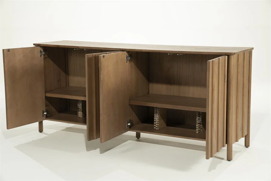 Dressoir Jake – eikenhout & eikenfineer bruin - Afbeelding 9