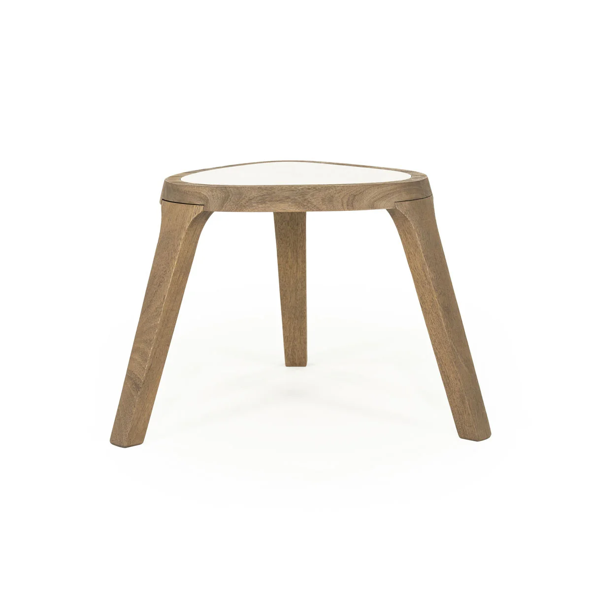 Bijzettafel Fred – mangohout & marmer bruin - Afbeelding 2