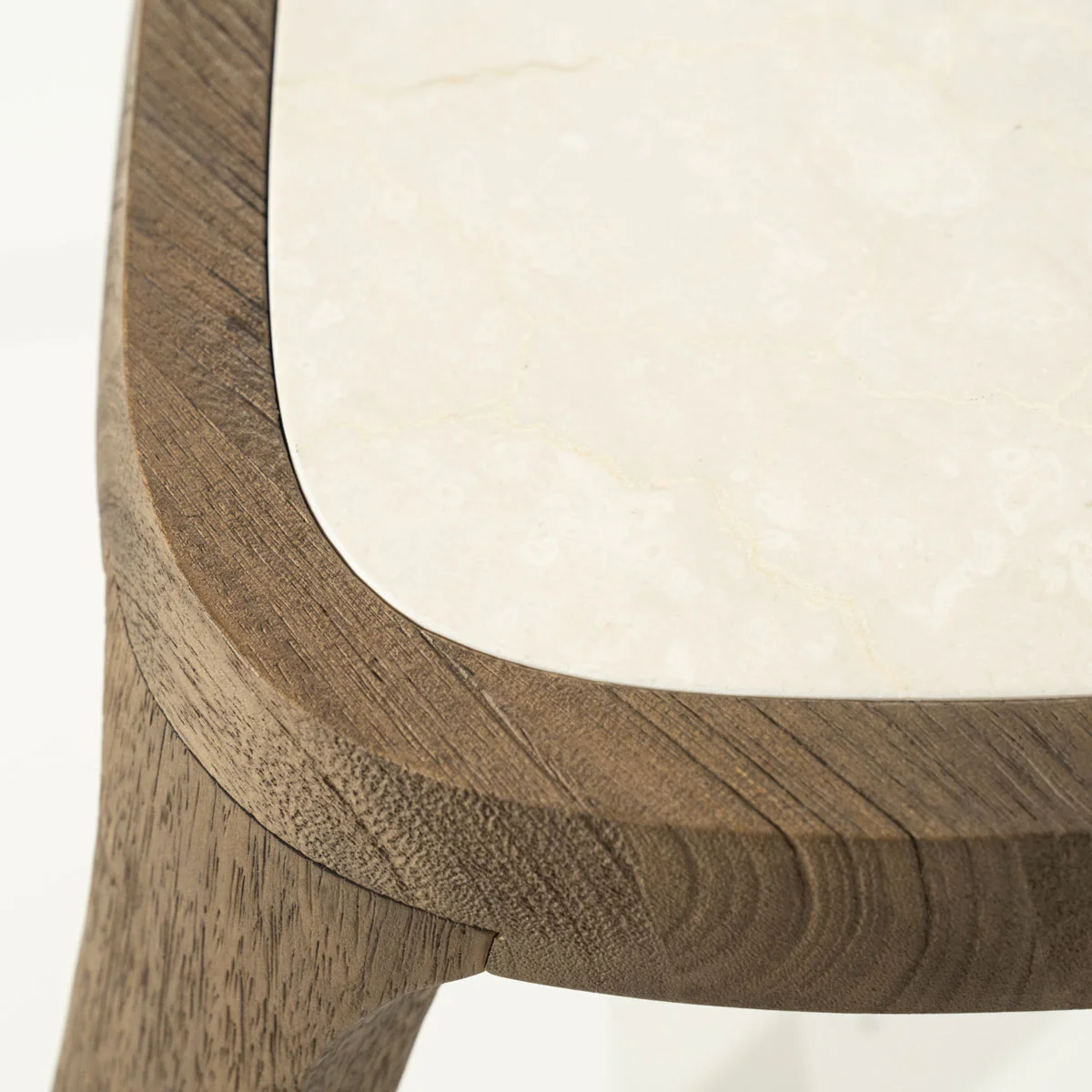 Bijzettafel Fred – mangohout & marmer bruin - Afbeelding 6