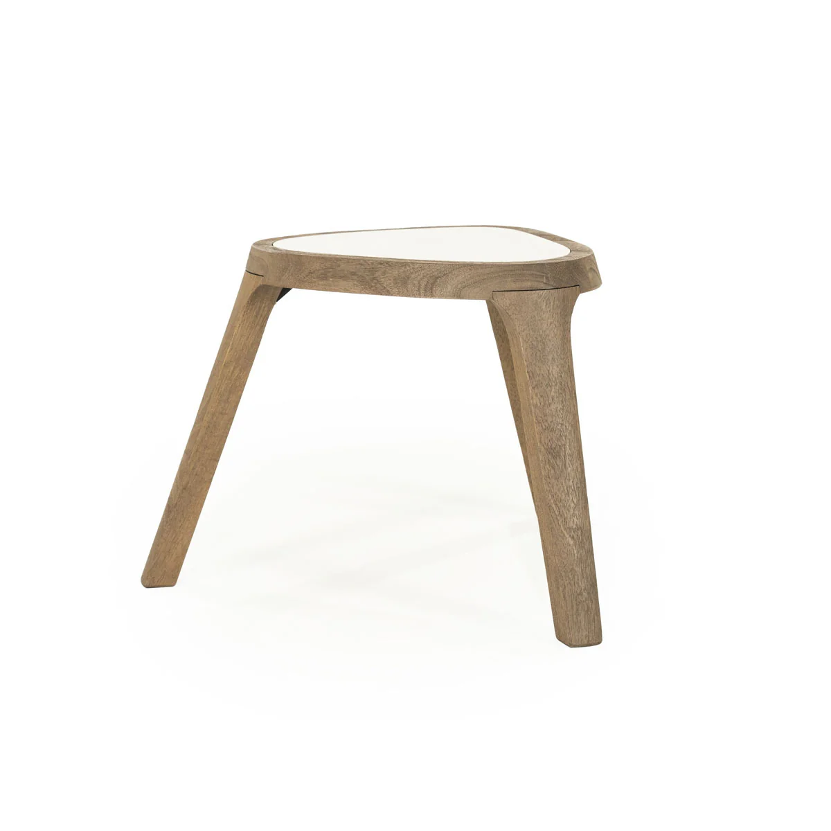 Bijzettafel Fred – mangohout & marmer bruin - Afbeelding 4