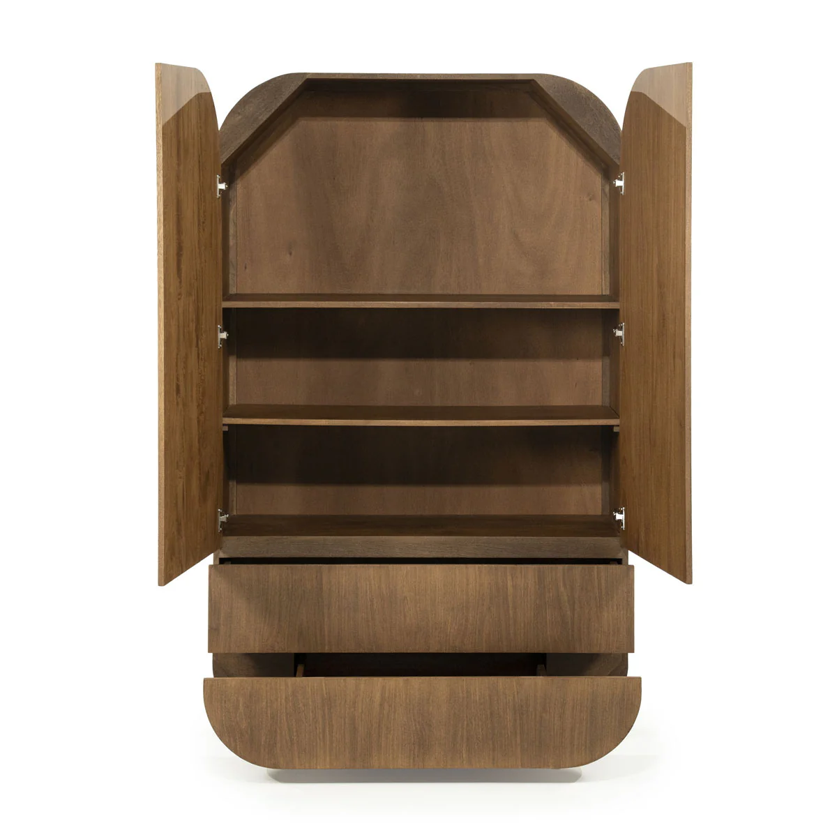 Kabinet King – mangohout & fineer bruin - Afbeelding 8