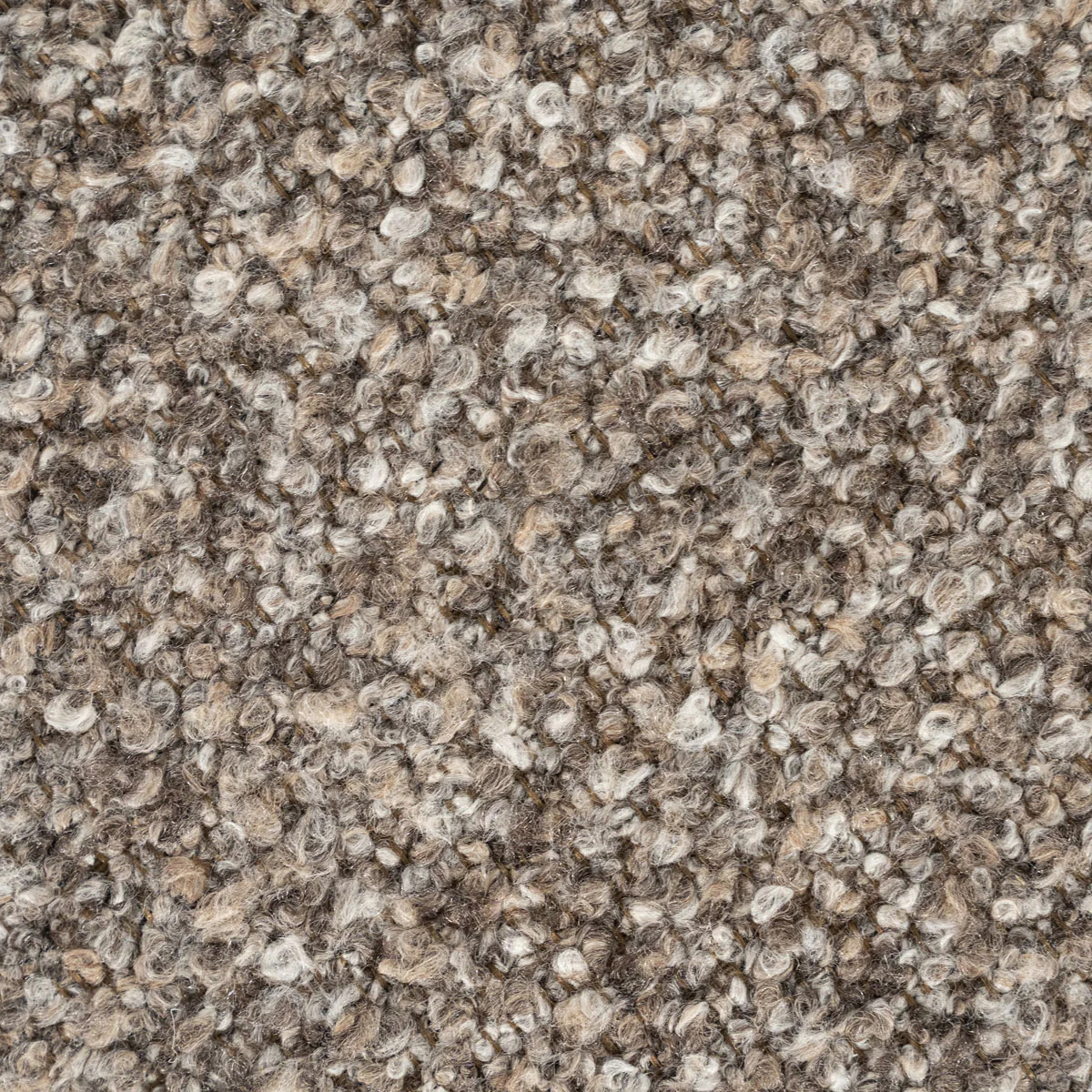 Poef George – stof & hout taupe flou - Afbeelding 5