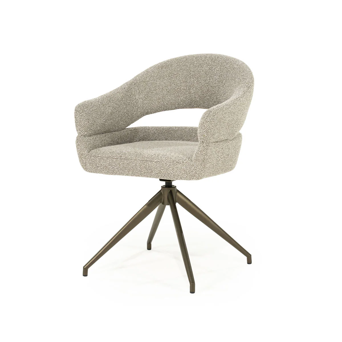 Stoel Hailey – stof taupe eira - Afbeelding 2