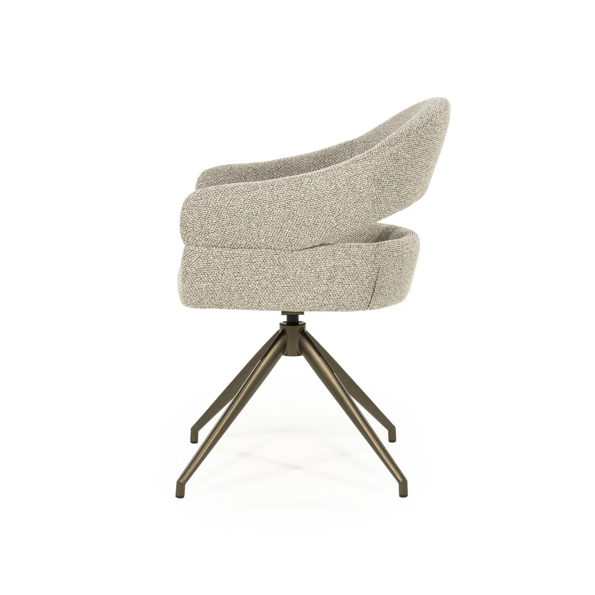 Stoel Hailey – stof taupe eira - Afbeelding 4