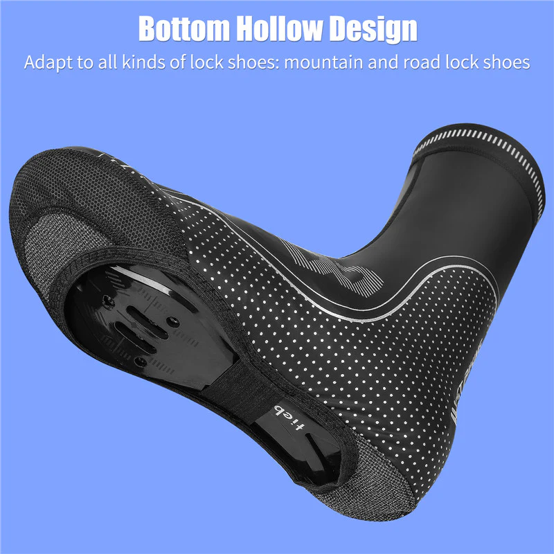 Fietsschoenovertrek Zwart - Reflecterend & Winddicht & Waterdicht - Ideaal voor Fietsers - Afbeelding 6