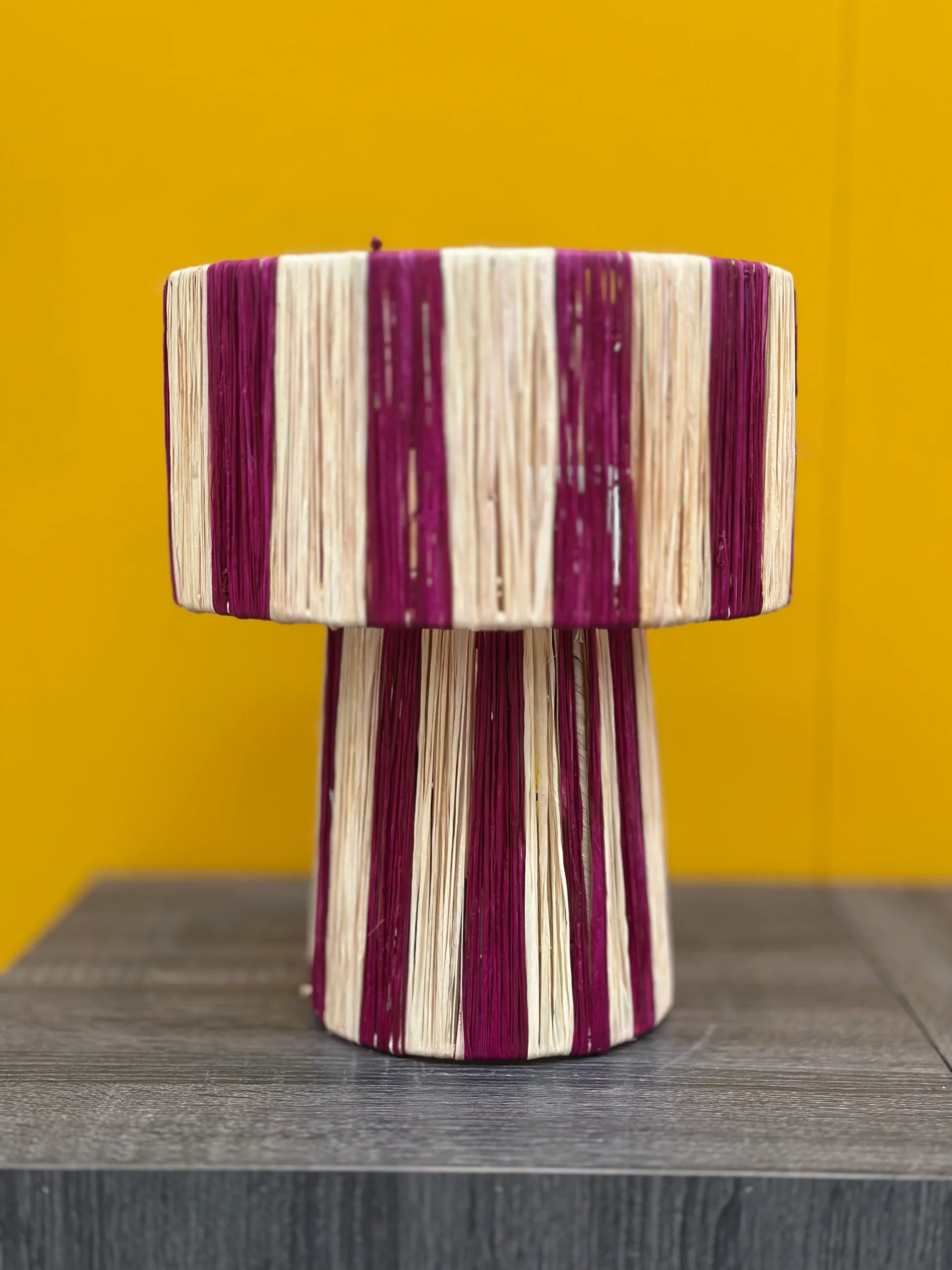 Marokkaanse raffia tafellamp - Afbeelding 8