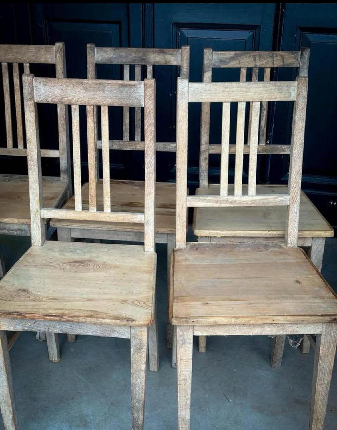 Oude Franse eetkamerstoelen - Afbeelding 3