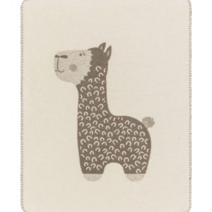 Kinderdeken Alpaca Alfi beige bruin 75 x 100 cm