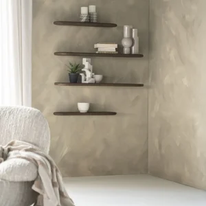 Set van 3 Wandplanken – Walnoot, Zwart & Blank