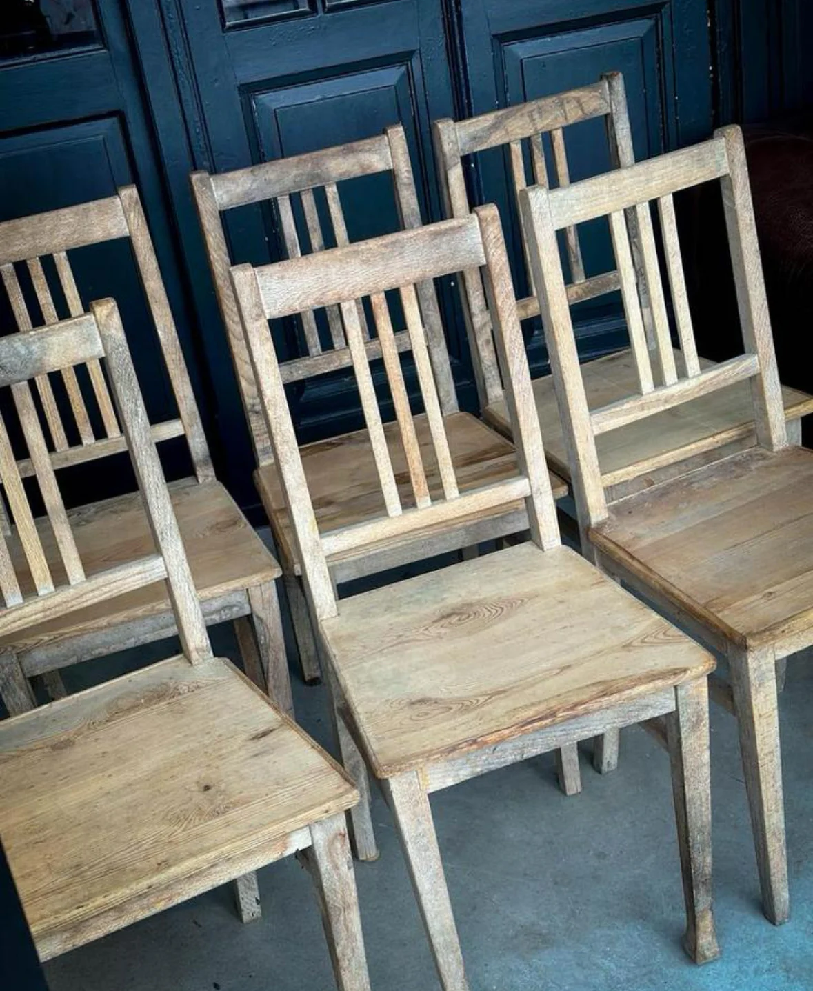 Oude Franse eetkamerstoelen - Afbeelding 5