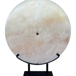 Onyx Schijf Ornament op Voet XL