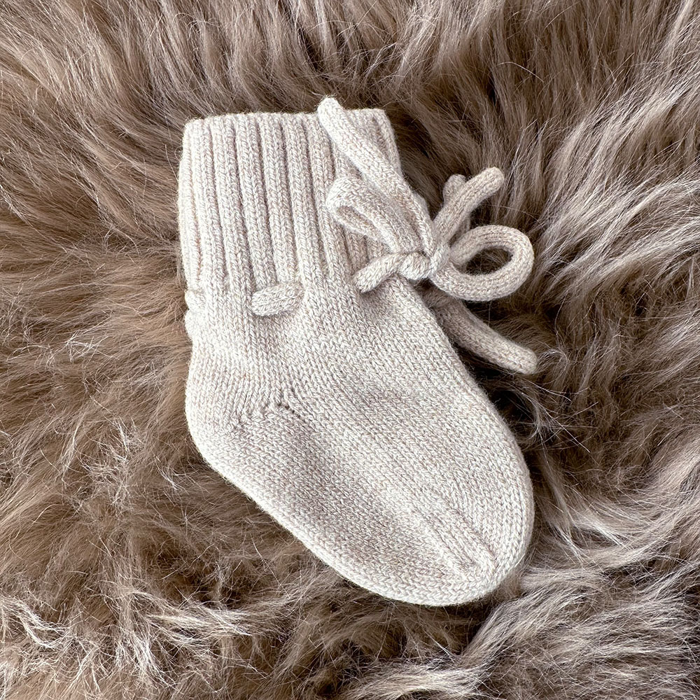 BABYSLOFJES | Merinowol | Beige