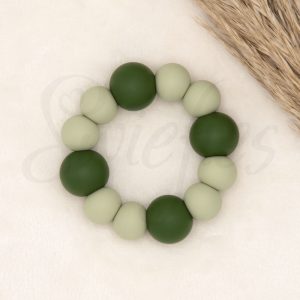 BIJTRING | Dennengroen, Vergrijsd Groen