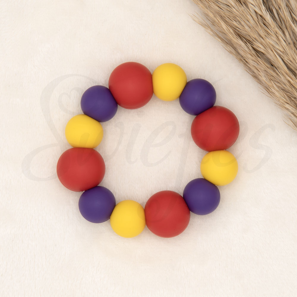 BIJTRING | Rood, Donkerpaars, Eigeel - Afbeelding 2