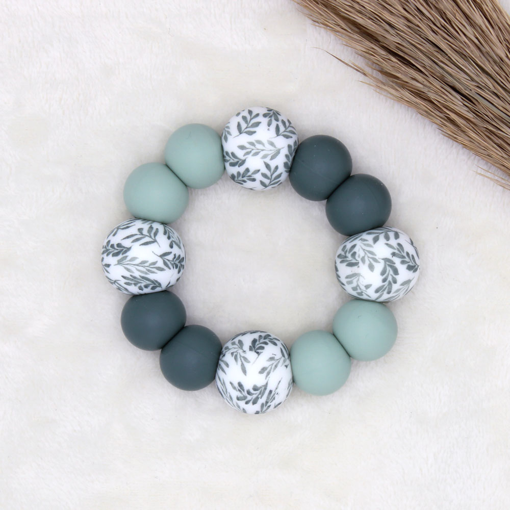 BIJTRING | Groene Blaadjes, Donker Oudgroen, Oudmint