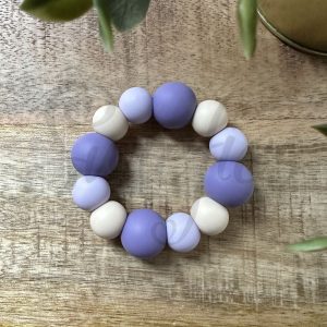 BIJTRING | Lavendel, Poederlila, Crème