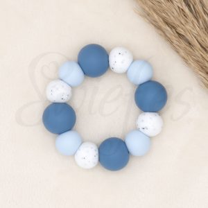 BIJTRING | Niagara, Poederblauw, Graniet