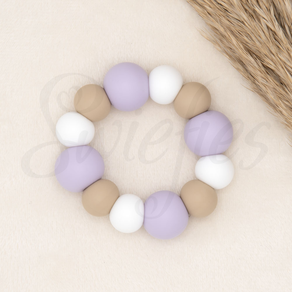 BIJTRING | Poederlila, Havermout, Wit