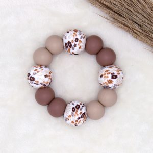 BIJTRING | Retro Bloemen, Havermout, Hazelnoot