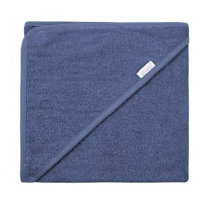 Badcape met naam | Blauw
