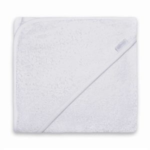 Badcape met naam | Wit