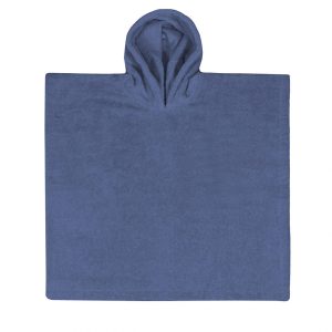 Badponcho met naam | Blauw