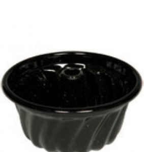 Riess – Bakvorm – tulband – zwart – 12 cm – 0,3 ltr