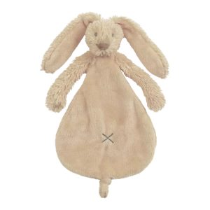 Happy Horse | Rabbit Richie | Knuffeldoekje met naam | Beige