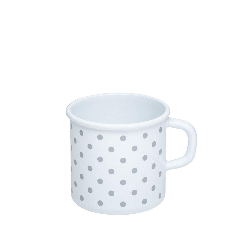 Riess – Drinkbeker – stippen grijs – 8 cm – 3/8 ltr