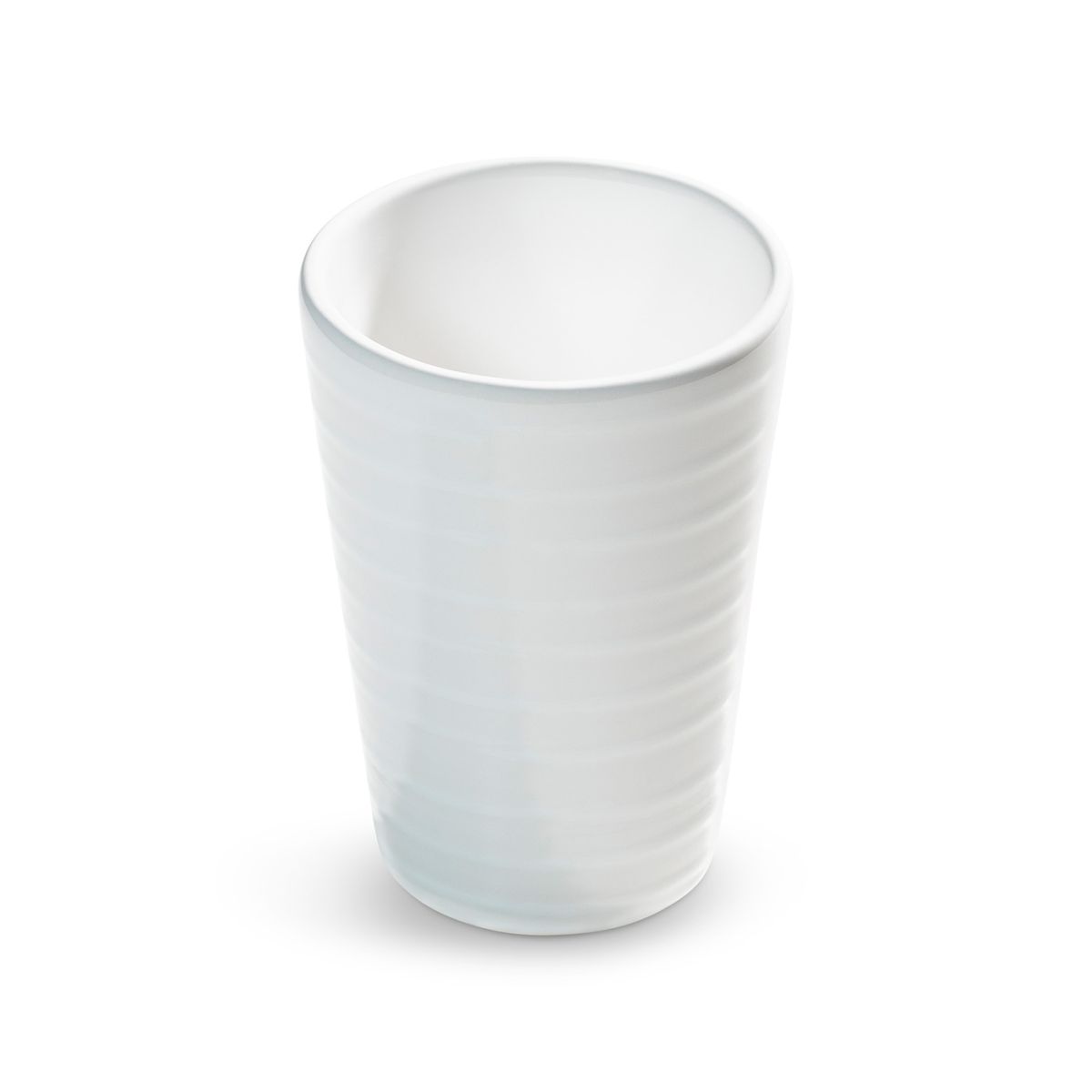 Beker – Gevlamd wit – 0,28 ltr - Afbeelding 2