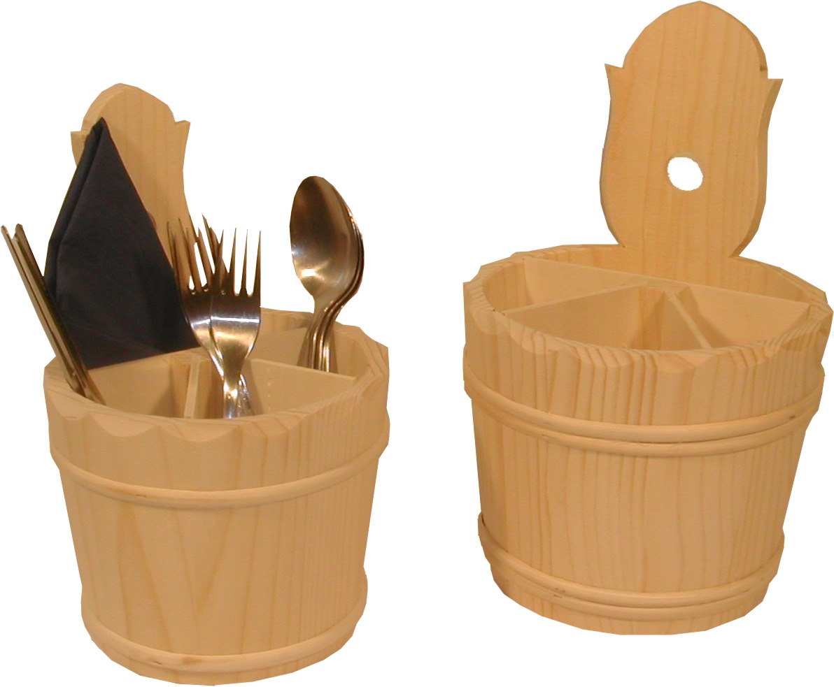 Houten bestekbak - Afbeelding 2